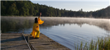 加拿大康养圣湖主持名家研修会，创作《宇宙灵性之光》